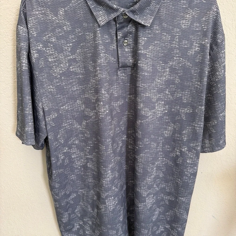 Ben Hogan Performance Golf Polo Short Sleeve XL X-Large Polo Collar Grey/White - Picture 1 of 9